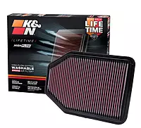 K&N High-Flow Lifetime Engine Air Filter – Fits 2007-2018 Jeep Wrangler (33-2364)