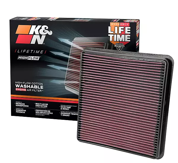K&N High-Flow Lifetime Engine Air Filter 33-2387 for Toyota/Lexus Tundra & Land Cruiser