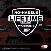 K&N High-Flow Original Lifetime Engine Air Filter: Increase Power: Premium, Washable: Compatible with 2013-2024 Cadillac/Chevrolet: ATS, CTS, Camaro, 33-2496