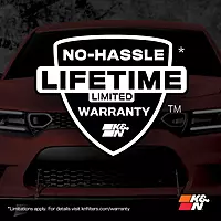 K&N High-Flow Engine Air Filter 33-2428 (Washable, Reusable)