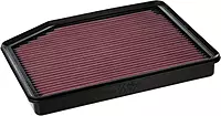 K&N High-Flow Engine Air Filter 33-2428 (Washable, Reusable)