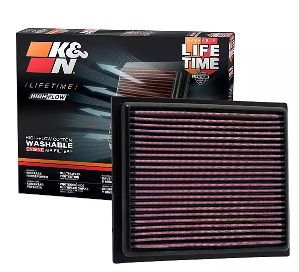 K&N High-Flow Original Lifetime Engine Air Filter 33-2435