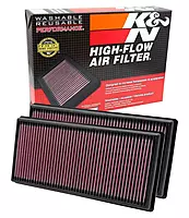 K&N 33-2446 High-Flow Lifetime Engine Air Filter - Fits Land Rover (2009-2025)