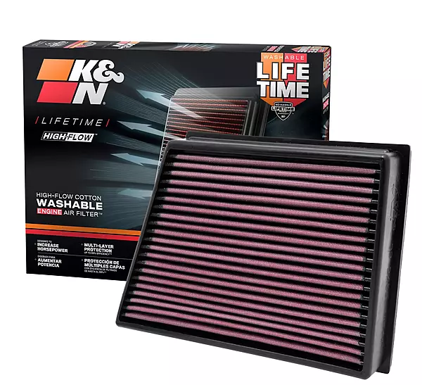 K&N Performance Diesel High-Flow Lifetime Air Filter - 33-2466 - Fits 2011-2016 Chevy/GMC 6.6L
