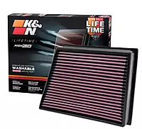 K&N Performance Diesel High-Flow Lifetime Air Filter - 33-2466 - Fits 2011-2016 Chevy/GMC 6.6L