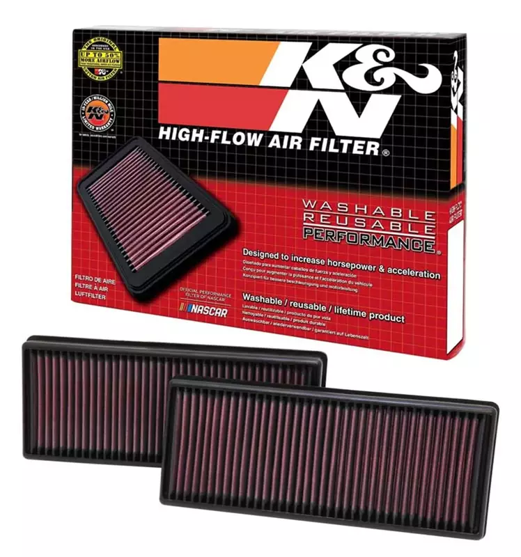K&N High-Flow Lifetime Engine Air Filter, Model 33-2474