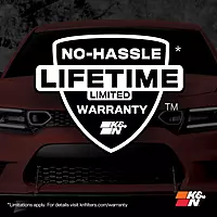 K&N High-Flow Lifetime Engine Air Filter 33-2857 (Panel)