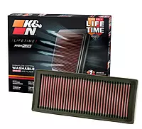 K&N High-Flow Lifetime Engine Air Filter - 33-2945 (Fits AUDI A4/A5/Q5)