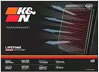 K&N High-Flow Lifetime Engine Air Filter 33-3045 (Pack of 1)