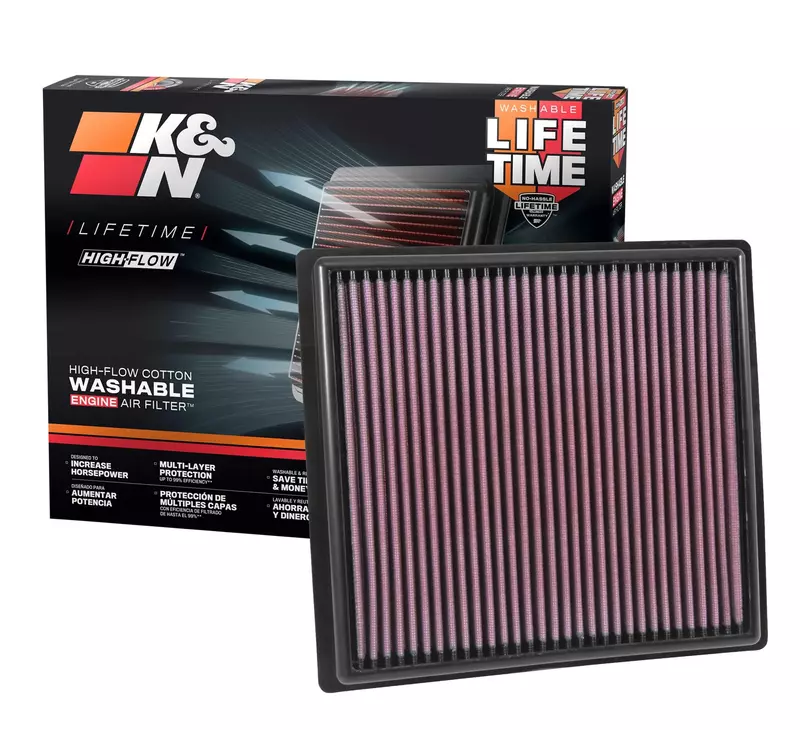K&N High-Flow Lifetime Engine Air Filter 33-5030 for Chevrolet Colorado/GMC Canyon