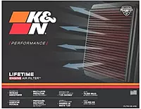 K&N High-Flow Lifetime Engine Air Filter – For 2016-2024 Chevrolet Camaro (33-5047)