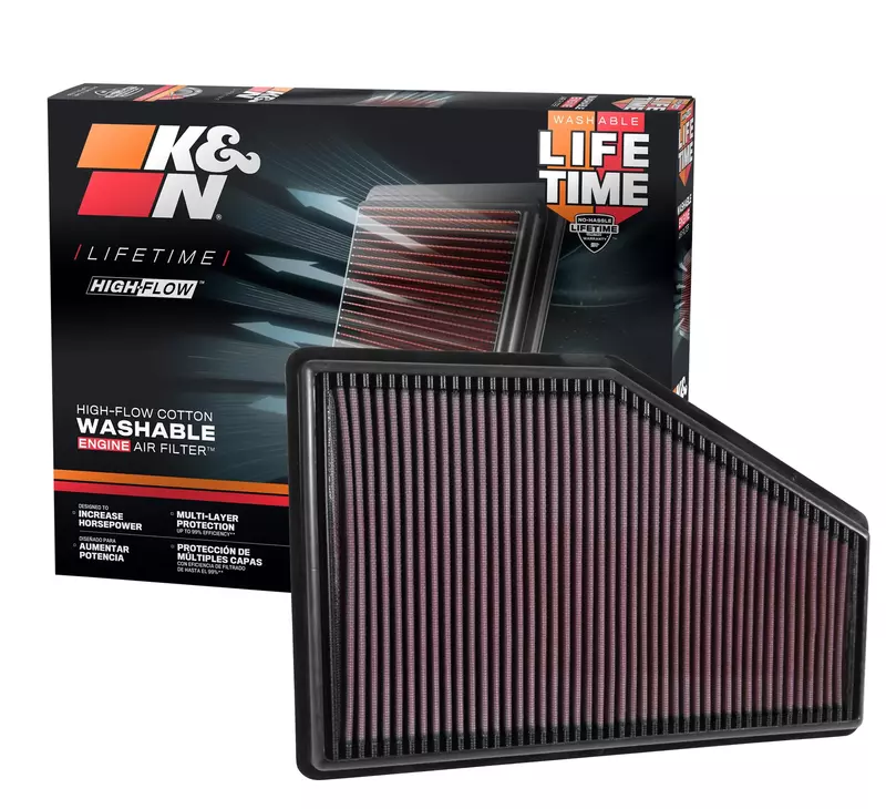 K&N High-Flow Original Lifetime Engine Air Filter — 33-5049