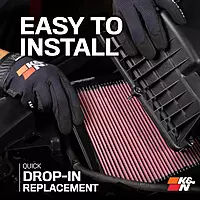 K&N High-Flow Original Lifetime Engine Air Filter — 33-5049