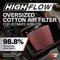 K&N Cold Air Intake System: High-Flow Air Filter, Increase Performance & Towing: Compatible with 2011-2014 FORD F150, 57-2581 50 State Legal