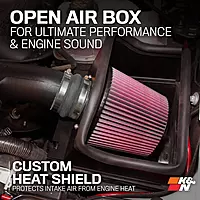 K&N Cold Air Intake System: High-Flow Air Filter, Increase Performance & Towing: Compatible with 2011-2014 FORD F150, 57-2581 50 State Legal
