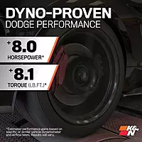 K&N Cold Air Intake System: High-Flow Air Filter, Increase Performance & Acceleration: Compatible with 2011-2023 CHRYSLER/DODGE, 300, 300C, Challenger, Charger, 63-1564 Roto-molded