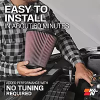 K&N Cold Air Intake System: High-Flow Air Filter, Increase Performance & Acceleration: Compatible with 2011-2023 CHRYSLER/DODGE, 300, 300C, Challenger, Charger, 63-1564 Roto-molded