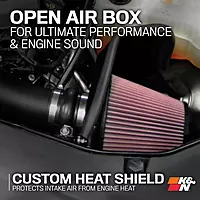 K&N Cold Air Intake System: High-Flow Air Filter, Increase Performance & Acceleration: Compatible with 2011-2023 CHRYSLER/DODGE, 300, 300C, Challenger, Charger, 63-1564 Roto-molded