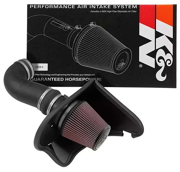 K&N Cold Air Intake System, 63-3092 — High-Flow Filter for 2016-2020 Chevrolet Camaro SS