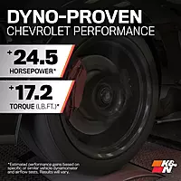 K&N Cold Air Intake System, 63-3092 — High-Flow Filter for 2016-2020 Chevrolet Camaro SS