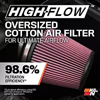 K&N Cold Air Intake System, 63-3092 — High-Flow Filter for 2016-2020 Chevrolet Camaro SS
