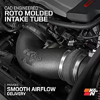 K&N Cold Air Intake System, 63-3092 — High-Flow Filter for 2016-2020 Chevrolet Camaro SS