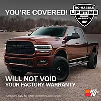 K&N Cold Air Intake System: High-Flow Air Filter, Increase Performance & Towing: Compatible with 2003-2008 Dodge/RAM: 1500, 2500, 3500, 57-1533