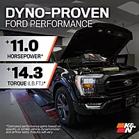 K&N Cold Air Intake System: High-Flow Air Filter, Increase Performance & Towing: Compatiable with 2007-2014 FORD/LINCOLN: Expedition, F150, F150 SVT Raptor, Navigator, 57-2575