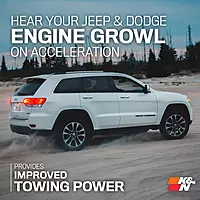 K&N Cold Air Intake System: High-Flow Air Filter, Increase Performance & Towing: Compatible with 2011-2025 Dodge/Jeep Durango, Grand Cherokee, 63-1563 Roto-Mold