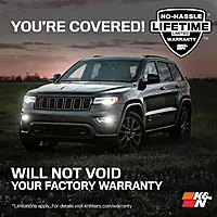 K&N Cold Air Intake System: High-Flow Air Filter, Increase Performance & Towing: Compatible with 2011-2025 Dodge/Jeep Durango, Grand Cherokee, 63-1563 Roto-Mold
