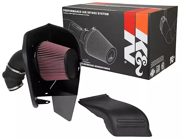 K&N Cold Air Intake System: High-Flow Air Filter, Increase Performance & Towing: Compatible with 2019-2024 RAM: 2500 & 3500, 63-1583