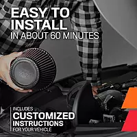 K&N Cold Air Intake System: High-Flow Air Filter, Increase Performance & Acceleration: Compatible with 2012-2018 Ford: Focus, 69-3517TS
