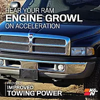 K&N Cold Air Intake System, High-Flow Filter - 1994-2002 Dodge RAM 2500/3500 (57-1525)