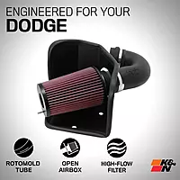 K&N Cold Air Intake System, High-Flow Filter - 1994-2002 Dodge RAM 2500/3500 (57-1525)