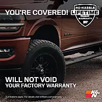 K&N Cold Air Intake System, High-Flow Filter - 1994-2002 Dodge RAM 2500/3500 (57-1525)