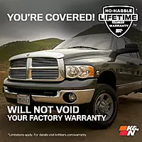 K&N Cold Air Intake System: High-Flow Air Filter, Increase Performance & Towing: Compatible with 2003-2007 Dodge/RAM 2500,3500, 57-1532 50 State Legal