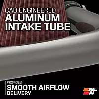 K&N Cold Air Intake System: High-Flow Air Filter, Increase Performance & Towing: Compatible with 2014-2018 RAM: 2500, 3500, 77-1568KTK Metal