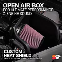K&N Cold Air Intake System: High-Flow Air Filter, Increase Performance & Towing: Compatible with 2014-2018 RAM: 2500, 3500, 77-1568KTK Metal