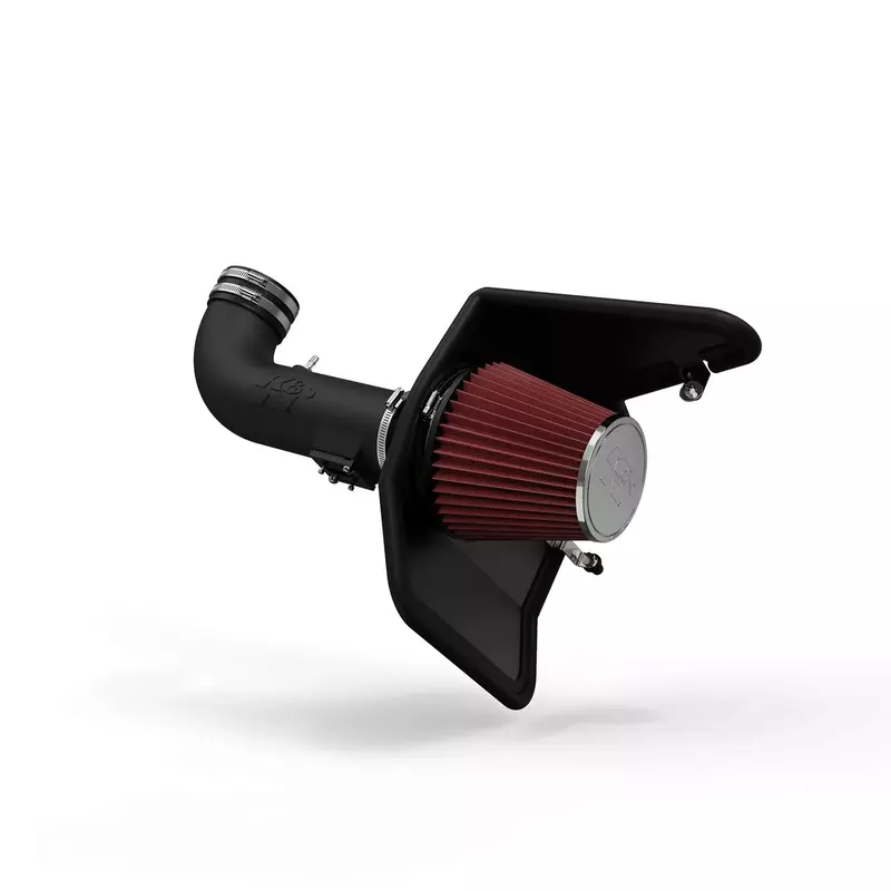 K&N Cold Air Intake System: High-Flow Air Filter, Increase Performance & Acceleration: Compatible with 2010-2015 Chevrolet: Camaro SS, 63-3074