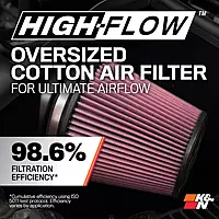 K&N Cold Air Intake System: High-Flow Air Filter, Increase Performance & Acceleration: Compatible with 2010-2015 Chevrolet: Camaro SS, 63-3074