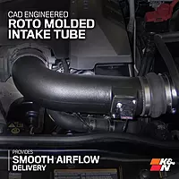 K&N Cold Air Intake System: High-Flow Air Filter, Increase Performance & Acceleration: Compatible with 2010-2015 Chevrolet: Camaro SS, 63-3074