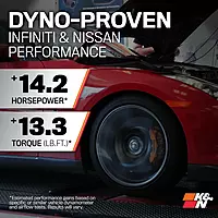 K&N Cold Air Intake System - High-Flow Filter for Infiniti G37 & Nissan 370Z (69-7078TS)