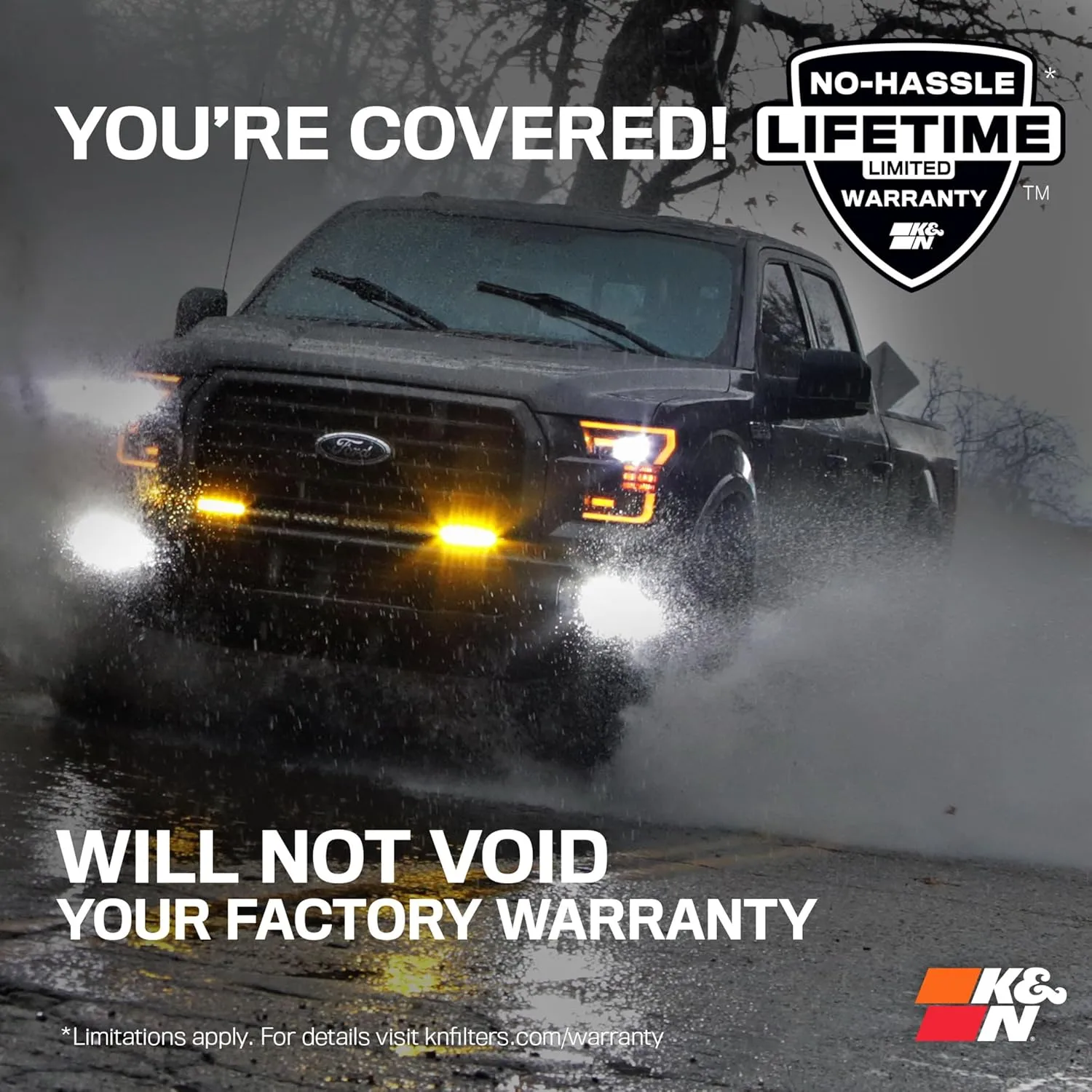 K&N Cold Air Intake System: High-Flow Air Filter, Increase Performance & Towing: Compatible with 2004-2008 FORD/LINCOLN: Expedition, F150, Mark LT, 57-2556