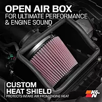 K&N Cold Air Intake System: High-Flow Air Filter, Increase Performance & Towing: Compatible with 2004-2008 FORD/LINCOLN: Expedition, F150, Mark LT, 57-2556
