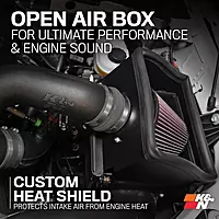 K&N Cold Air Intake System – High-Flow Intake Kit for Ford F-150 (63-2593)