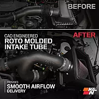 K&N Cold Air Intake System – High-Flow Intake Kit for Ford F-150 (63-2593)