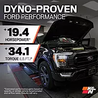 K&N Cold Air Intake System – High-Flow Intake Kit for Ford F-150 (63-2593)