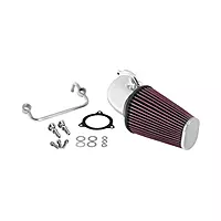 K&N Cold Air Intake System with High-Flow Washable Filter — 57-1122P (Chrome)
