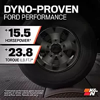 K&N Cold Air Intake System: High-Flow Air Filter, Increase Performance & Towing: Compatible with 2003-2007 Ford: Excursion, F250, F350, F450, 57-2546-1