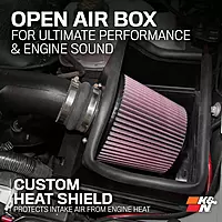 K&N Cold Air Intake System: High-Flow Air Filter, Increase Performance & Towing: Compatible with 2011-2014 FORD: F150, 57-2583